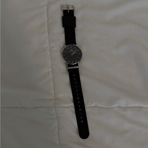 Daniel Wellington Black Watch with Silver Accents